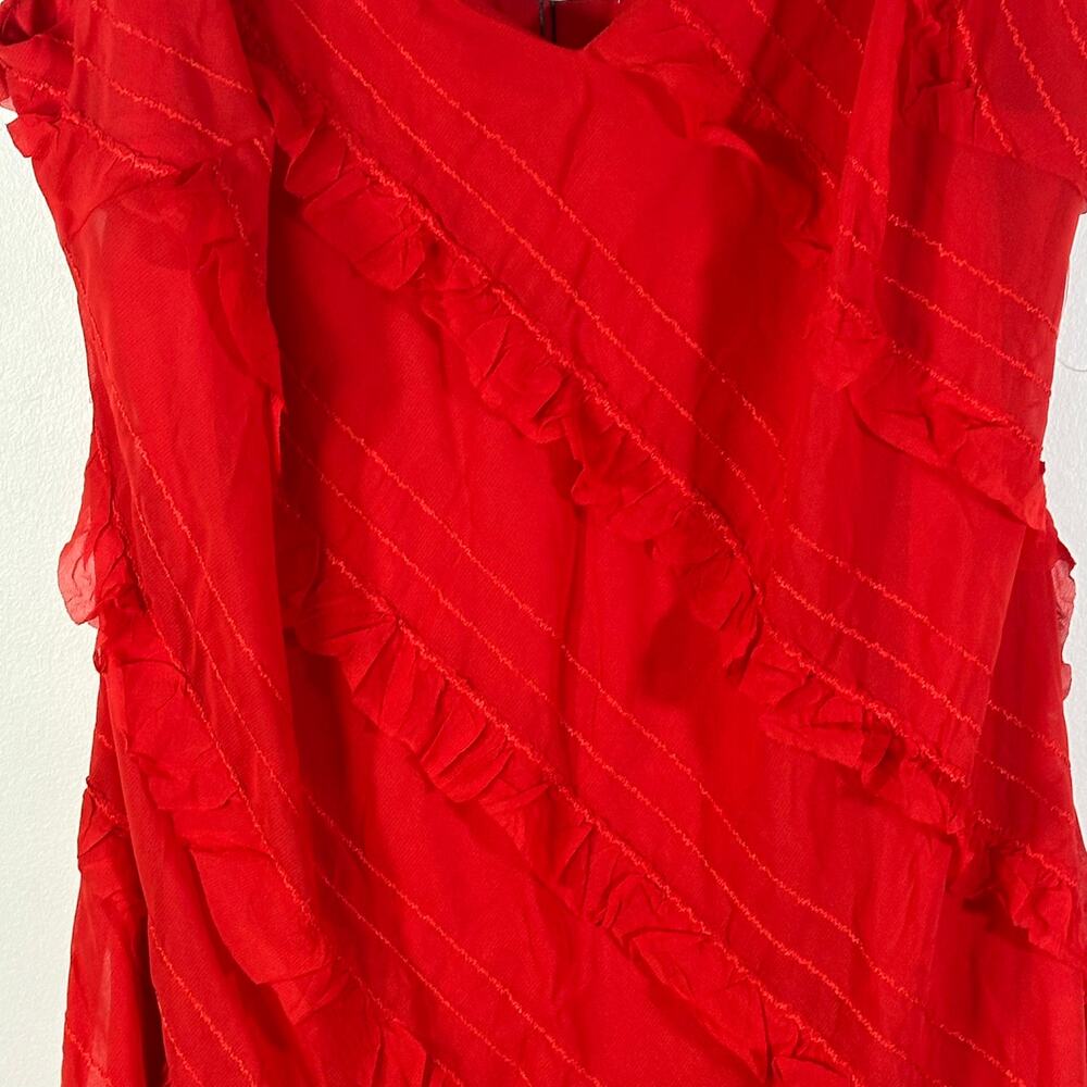 Princess Polly Lars Mini Dress Red Plus Size 18 Cherry - Picture 5 of 11